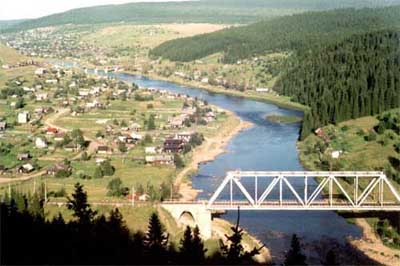 Река и поселок Усьва